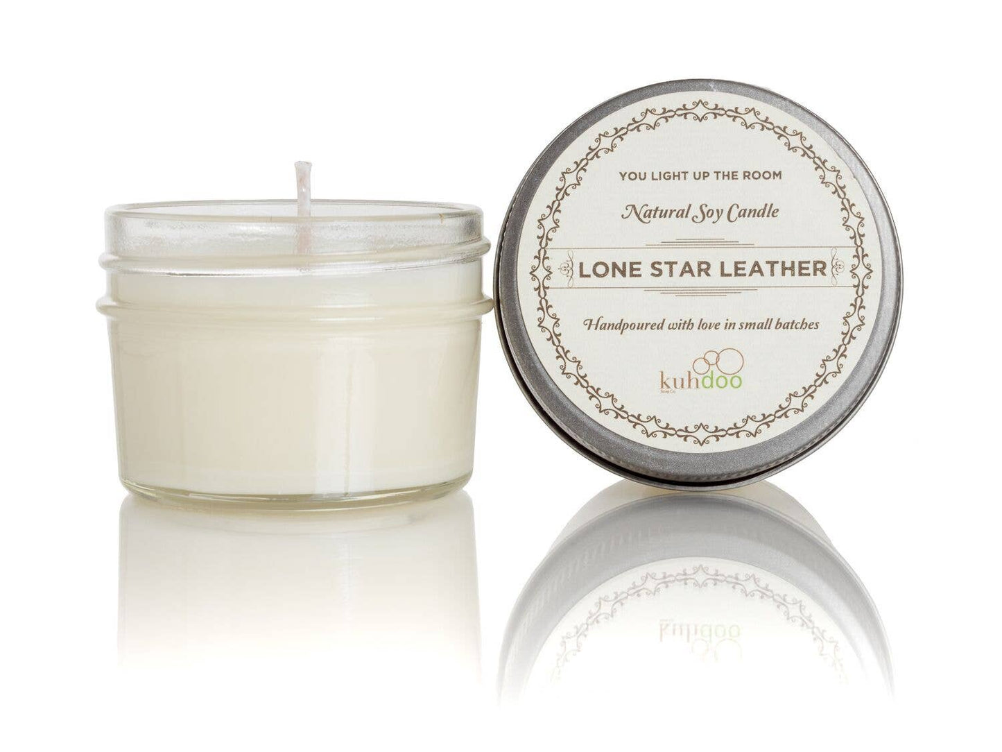 4oz Lone Star Leather Candle