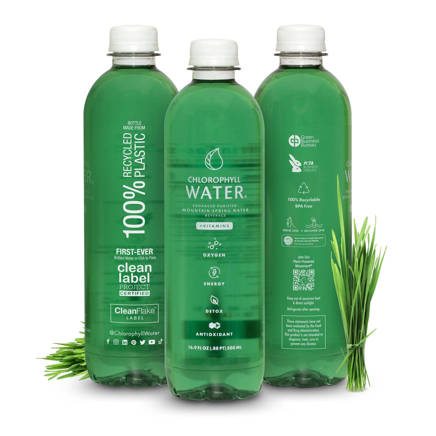 Chlorophyll Water® Purified Mountain Spring Water + Vitamins