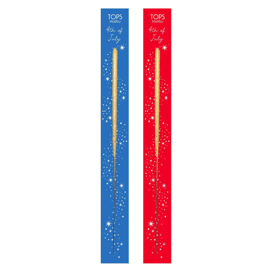 Wish 6.75" Sparkler Card - 4th of July - Gold - Asst Colors