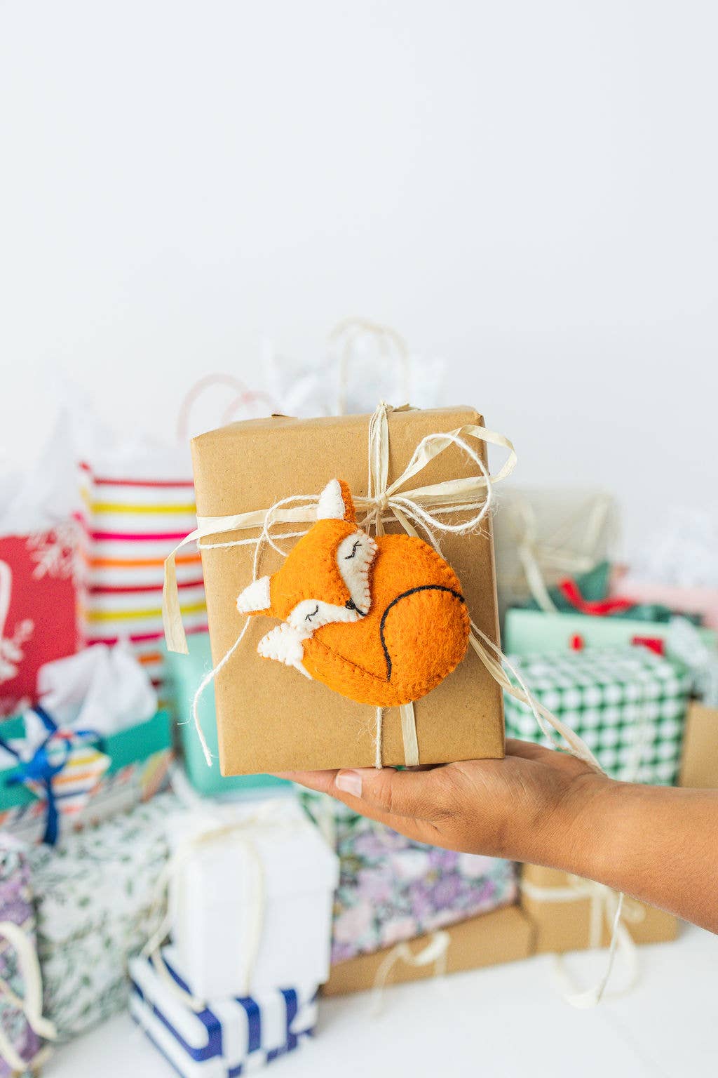 Handmade Fox Felt Ornament