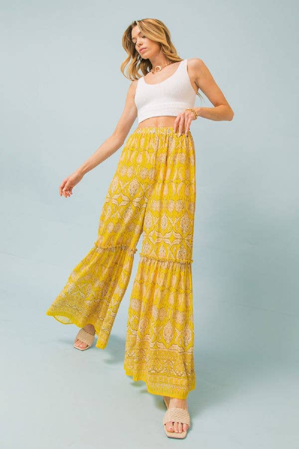 A print woven pant-IP7392