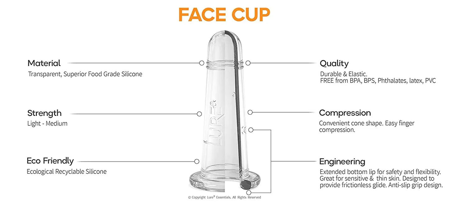 Face, Eyes, Neck + Lips Cupping Massage Set Lift & Firm