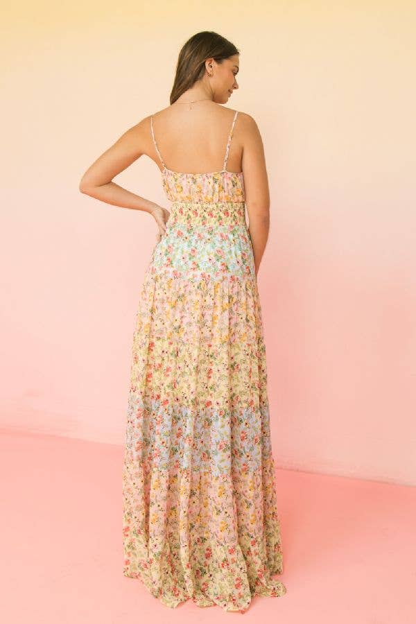 (J)A printed woven maxi dress-LD1424