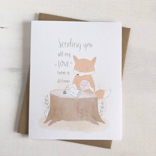 From A Distance - Long Distance Love Greeting Card