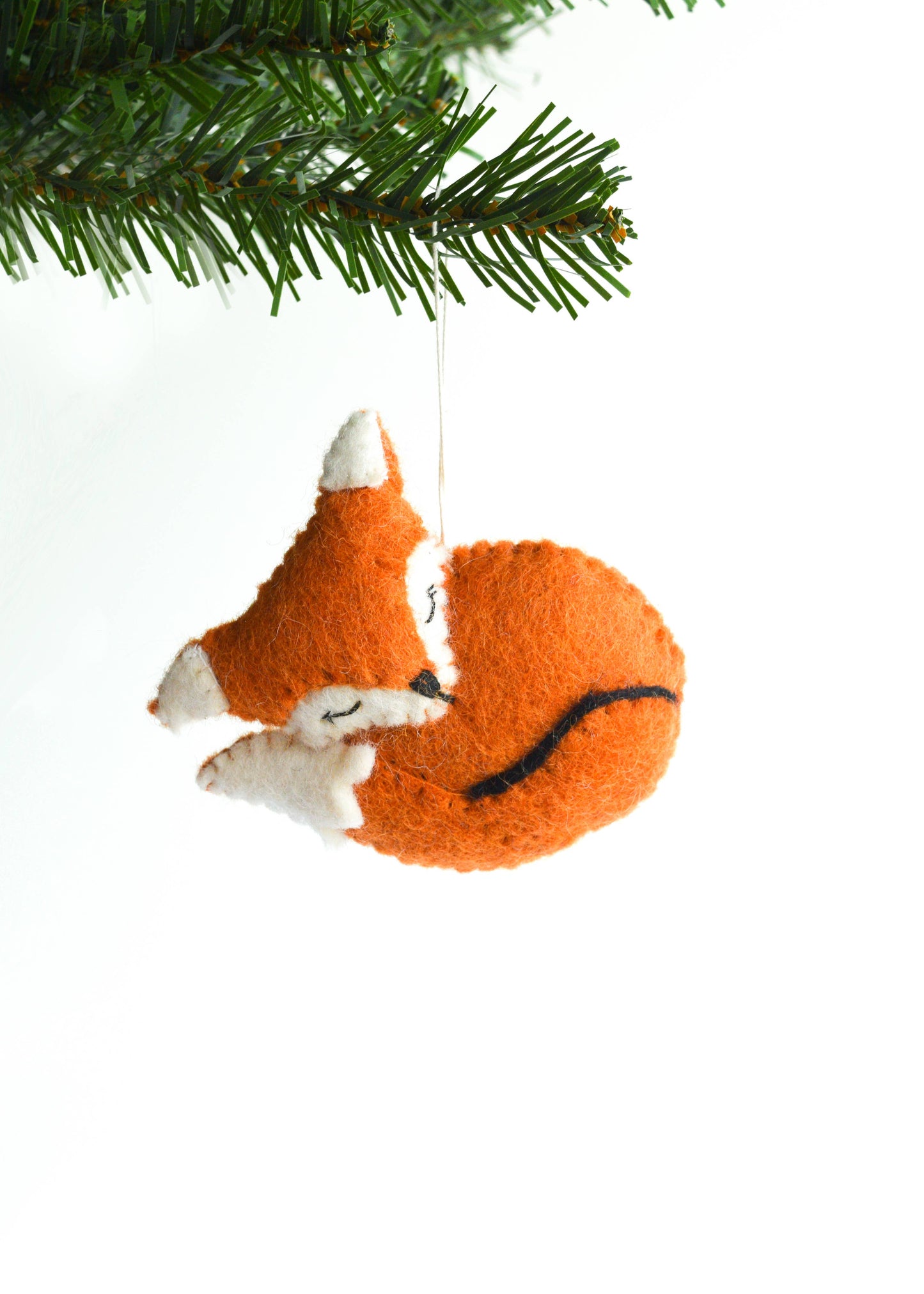 Handmade Fox Felt Ornament