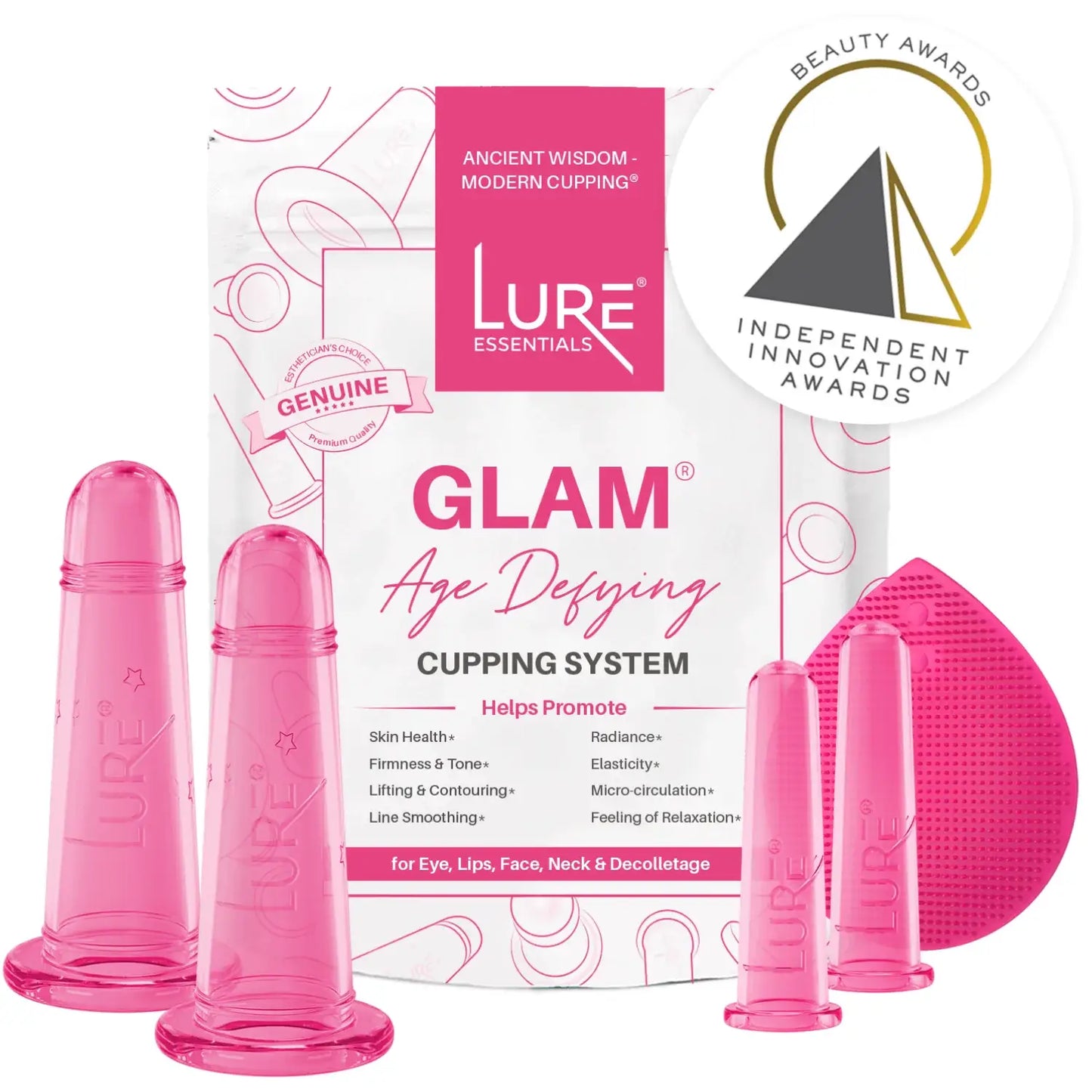 Facial Massage Cupping Set - Reduces Fine Lines and Wrinkles