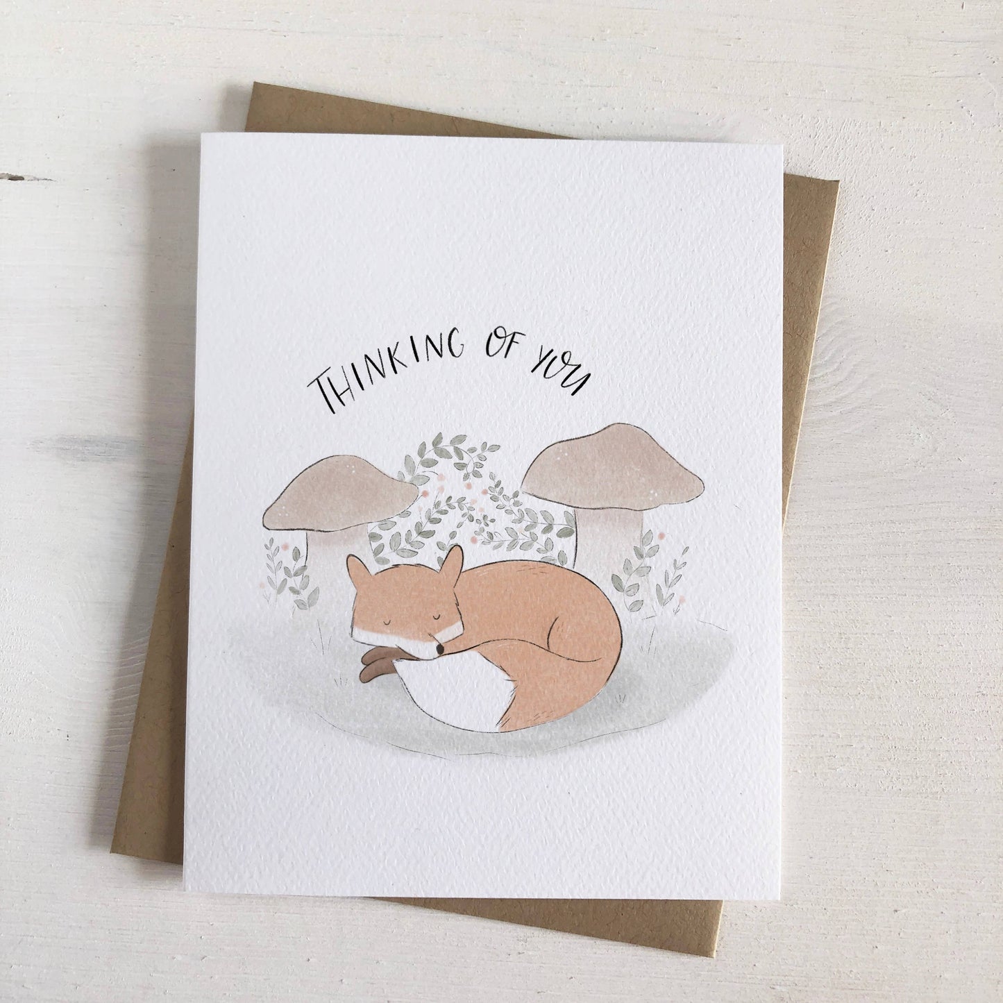 Thinking of You - Fox Greeting Card