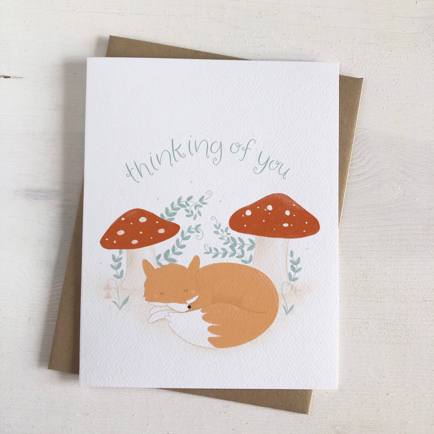 Thinking of You - Fox Greeting Card