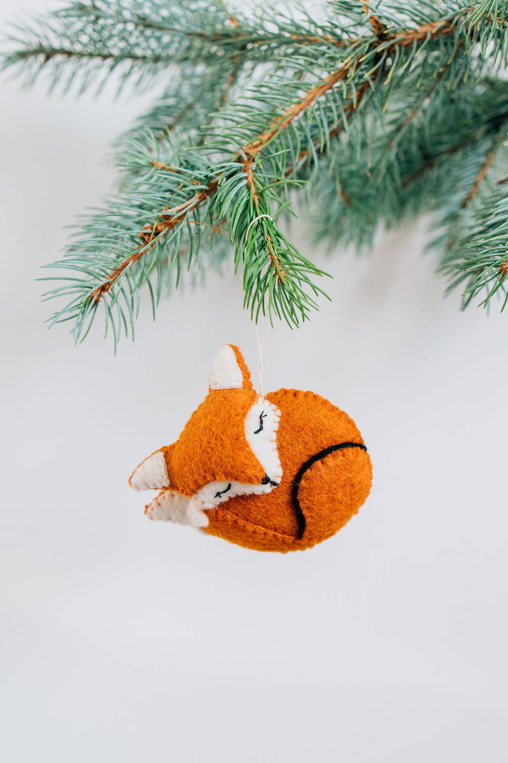 Handmade Fox Felt Ornament