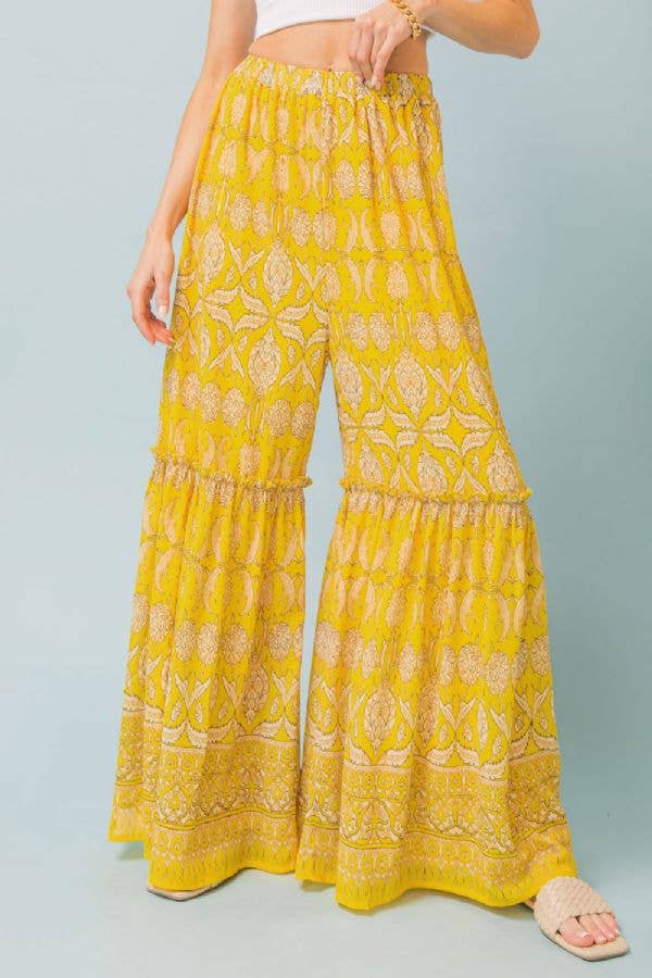 A print woven pant-IP7392