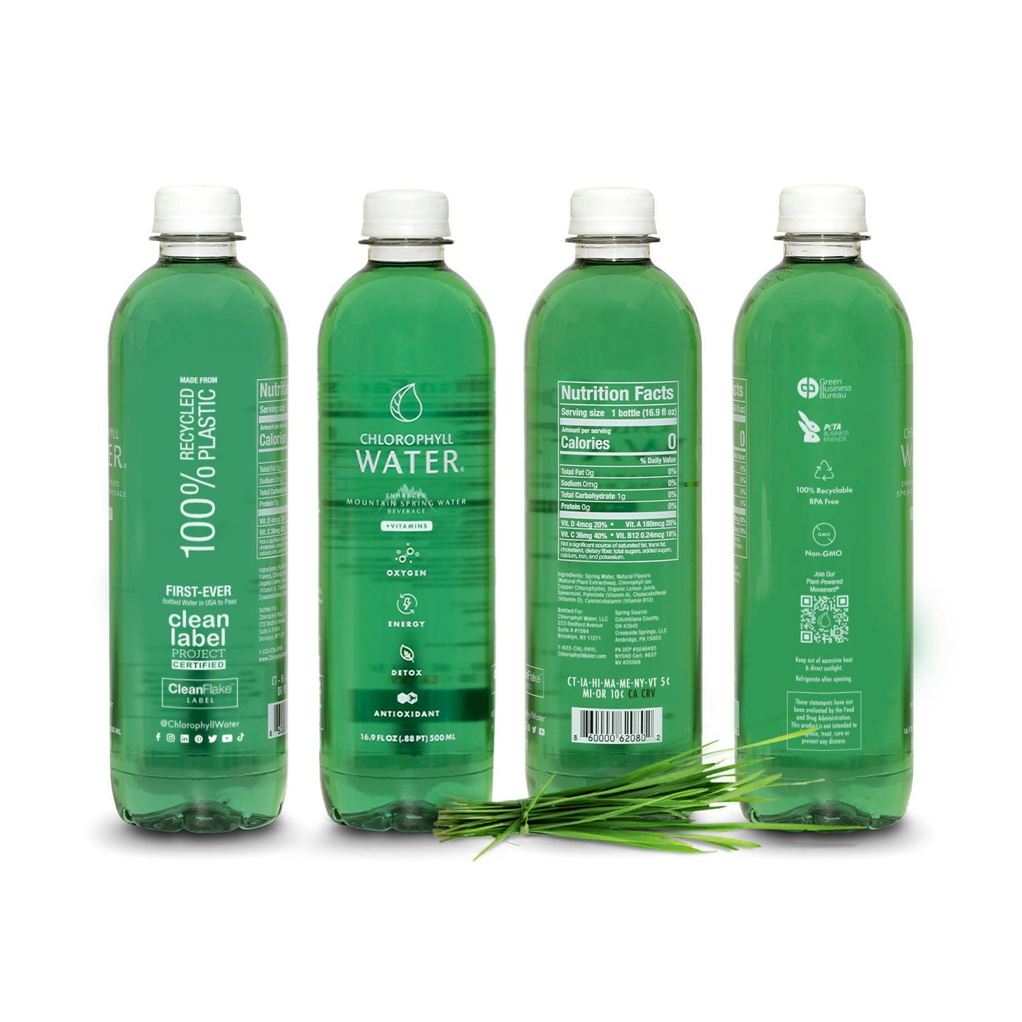 Chlorophyll Water® Purified Mountain Spring Water + Vitamins