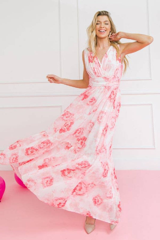 A printed woven maxi dress-ID18600